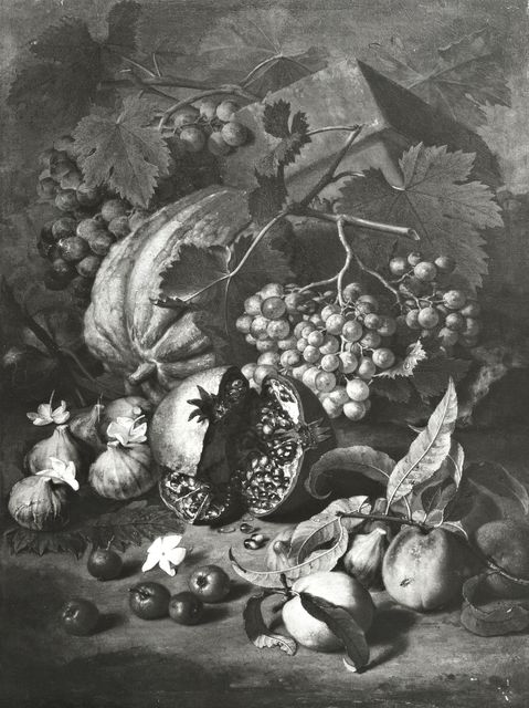 Anonimo — Brueghel Abraham (attr.) - sec. XVII - Natura morta con frutta e fiori — insieme